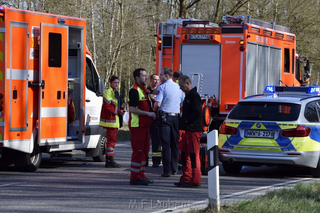 Schwerer VU Krad Fahrrad Koeln Porz Alte Koelnerstr P071.JPG - Miklos Laubert